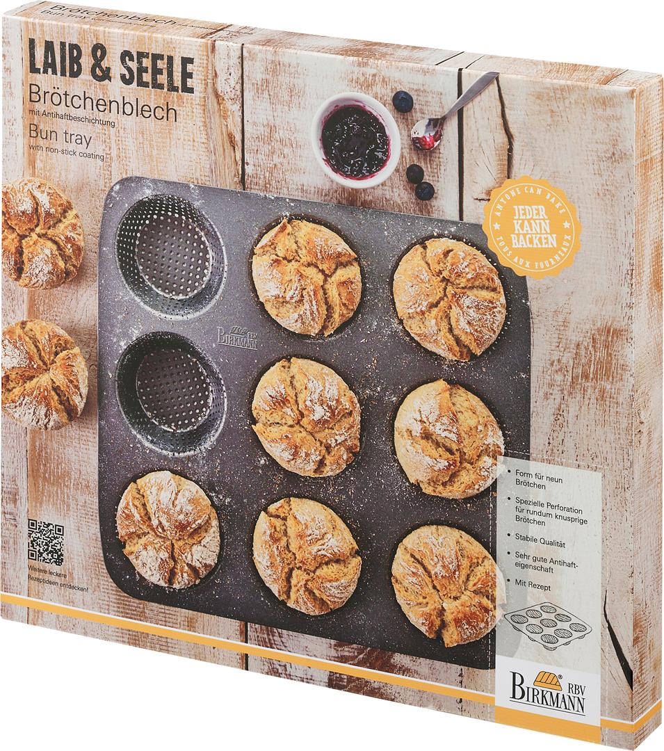 Brötchenblech 9-fach Laib und Seele