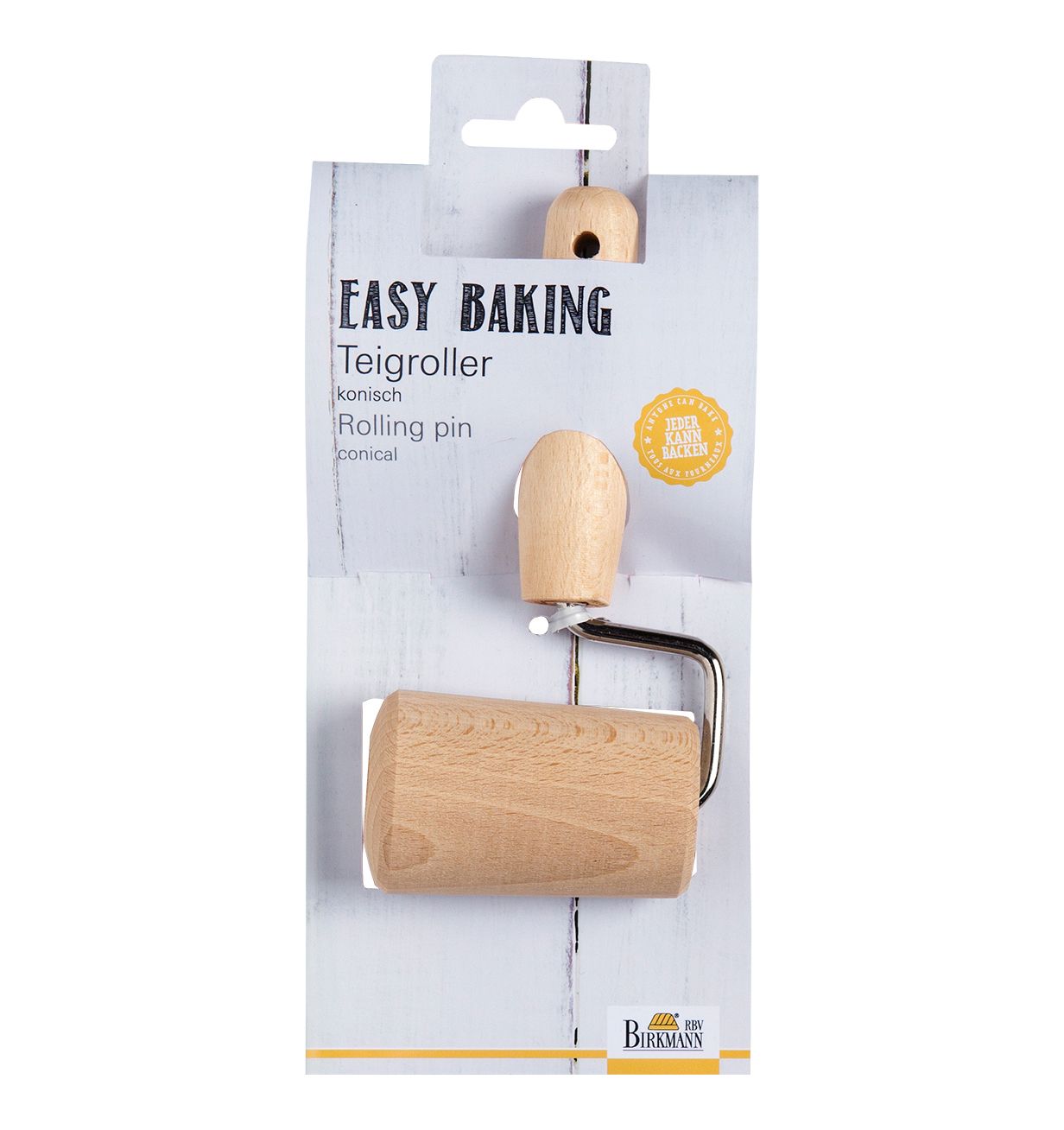 Teigroller Holz konisch