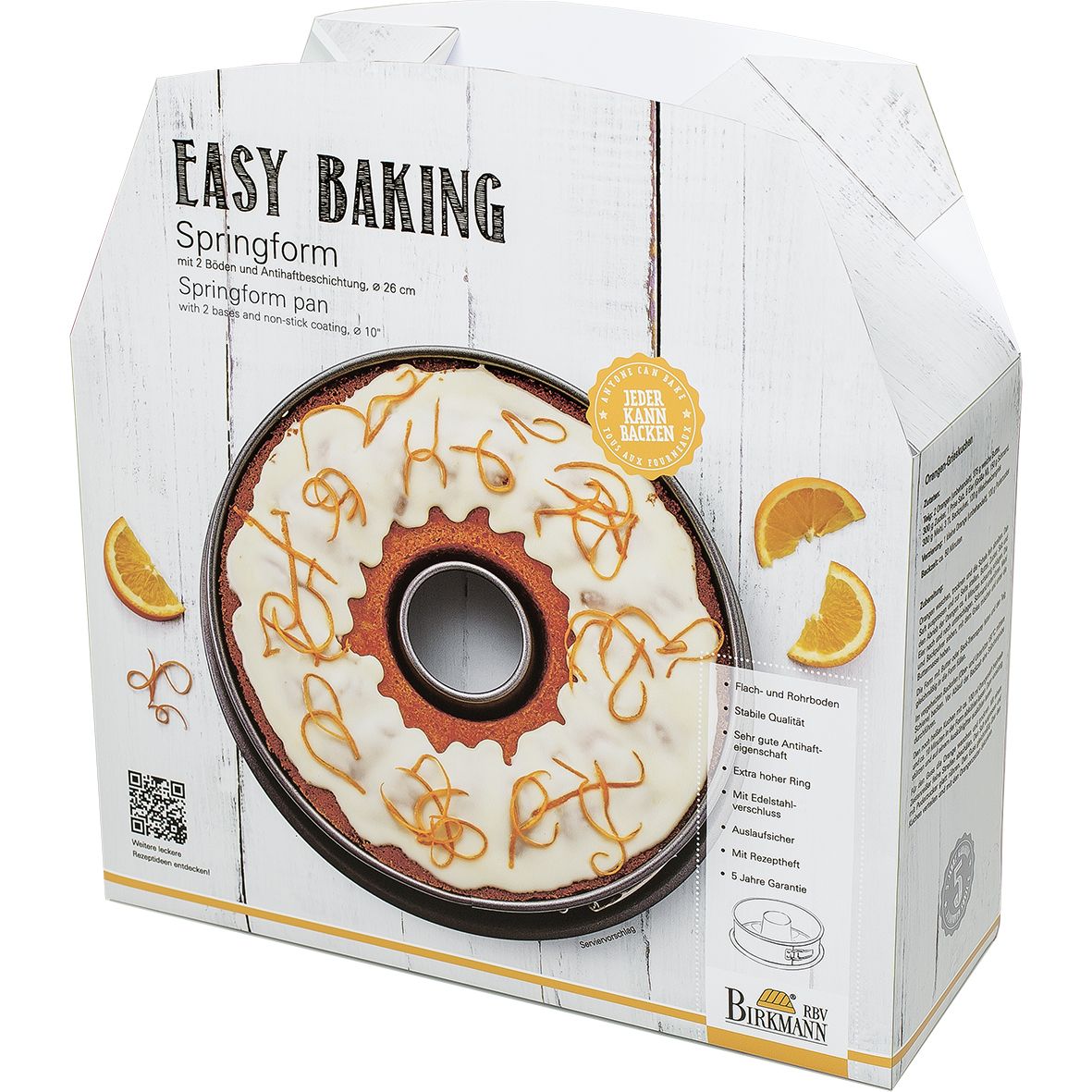 Springform D26cm 2Böden EASY BAKING