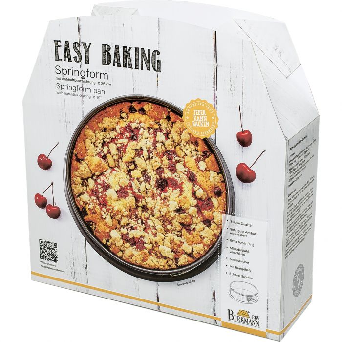 Springform D26cm 1Boden EASY BAKING