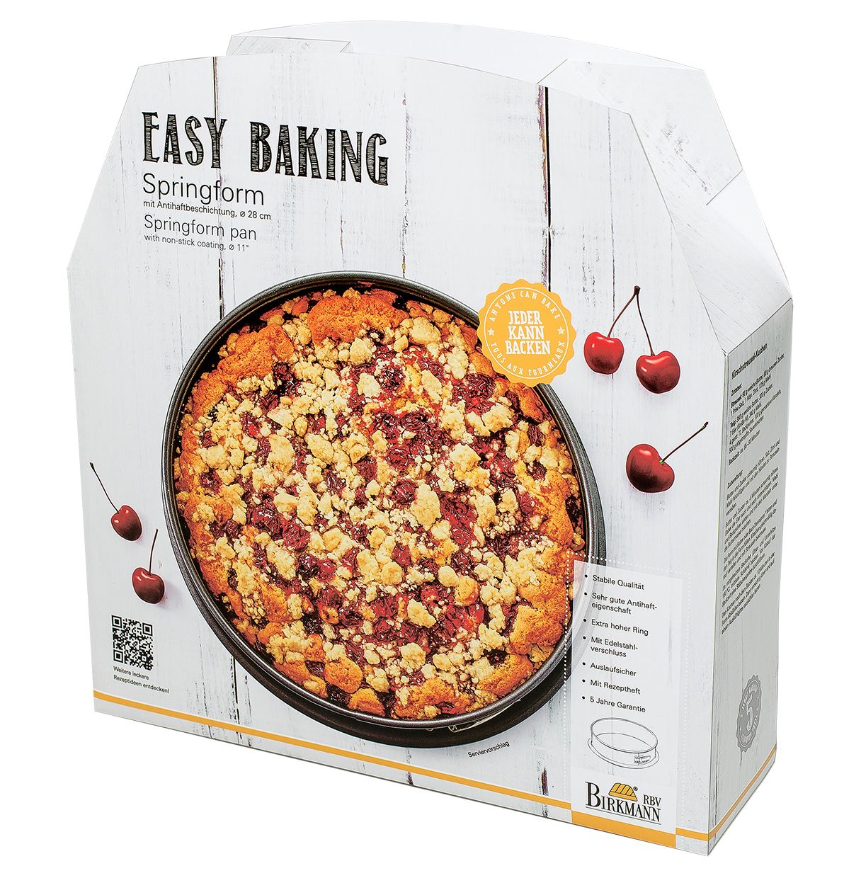 Springform "Easy Baking" 28cm 1Boden