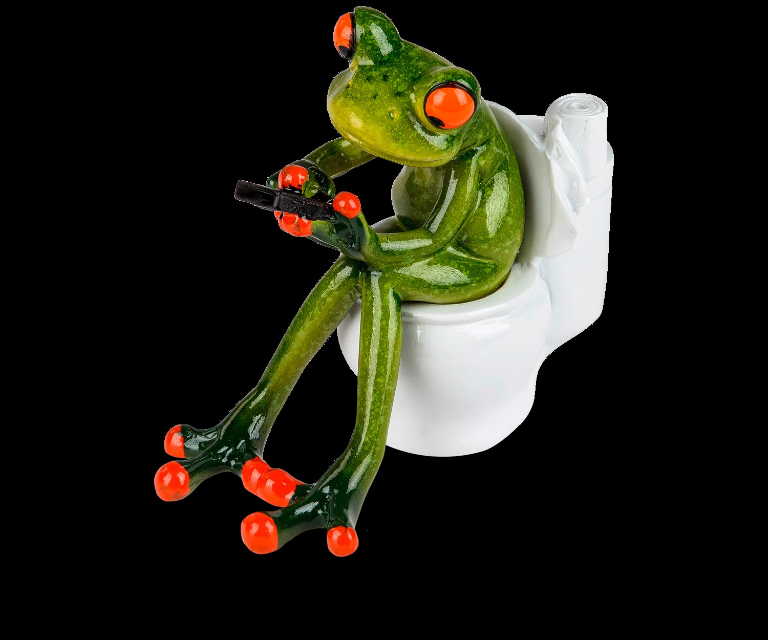 Frosch Toilette hellgrün